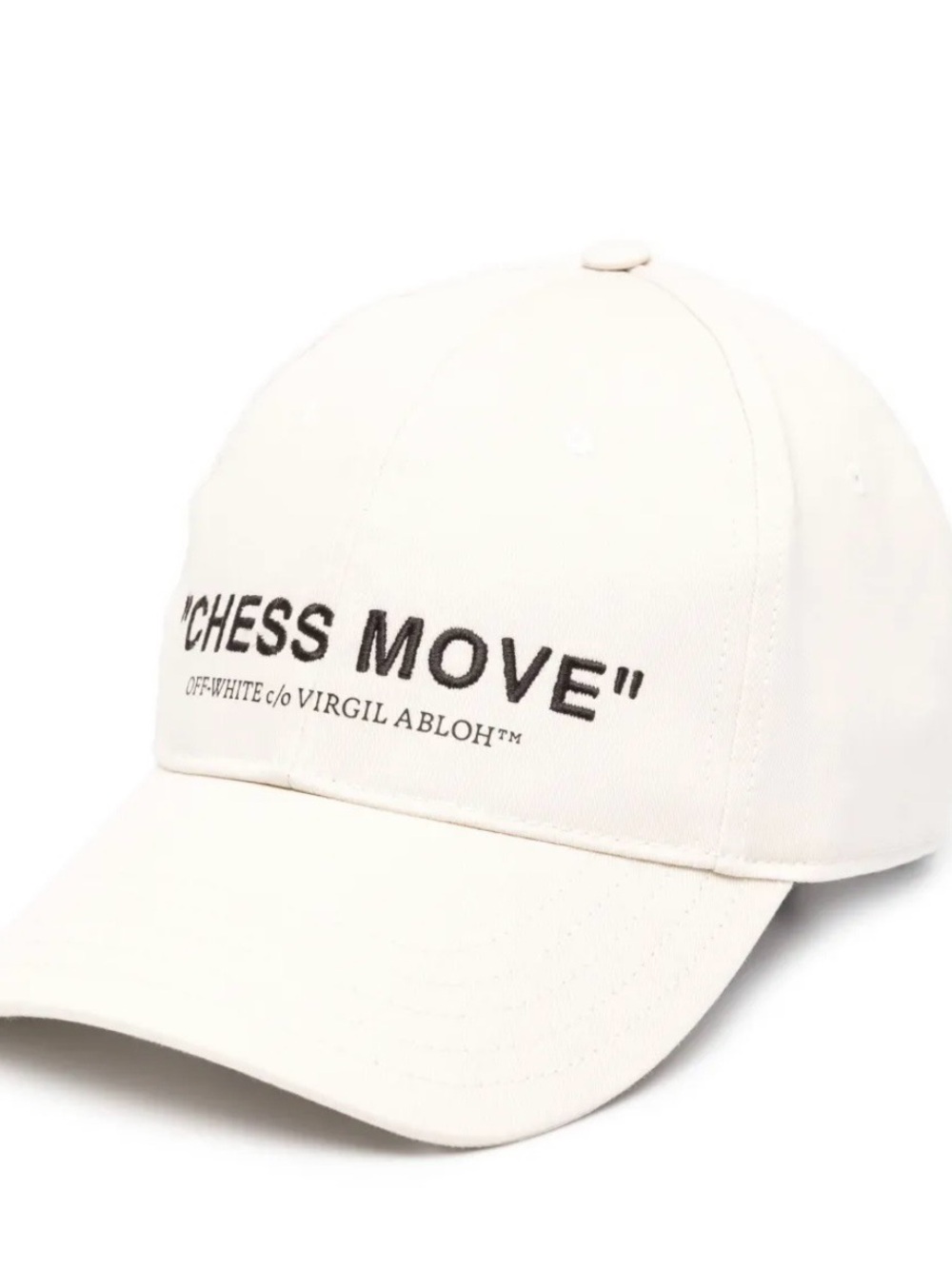Off-White Off-White MOVE Logo Baseball Cap in Cream
